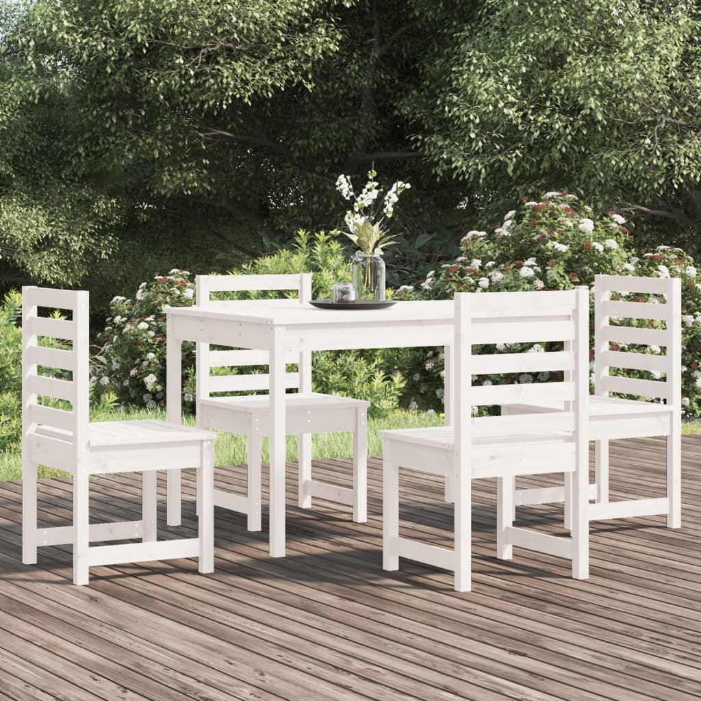vidaXL 5-delige Tuinset massief grenenhout