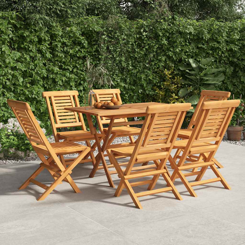vidaXL Tuinstoelen inklapbaar 4 st 47x63x90 cm massief teakhout