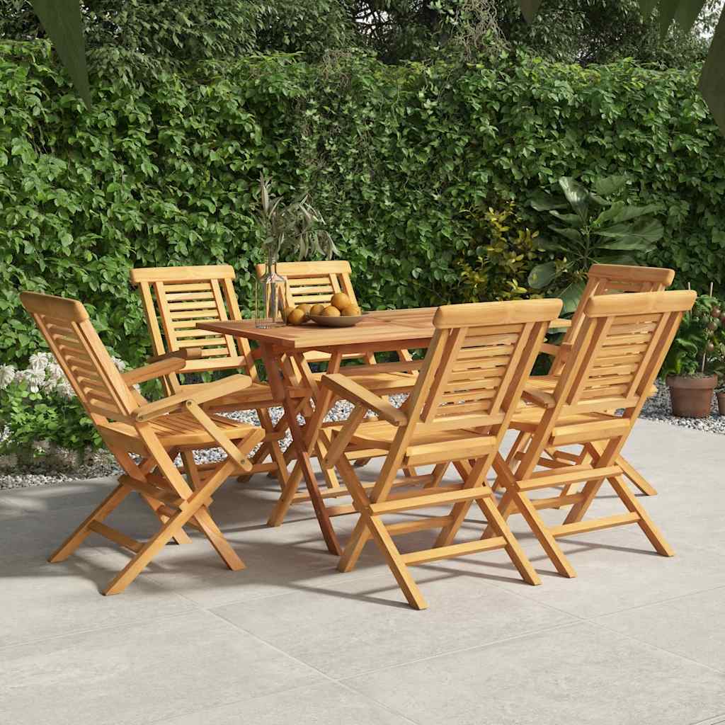 vidaXL Tuinstoelen inklapbaar 4 st 47x63x90 cm massief teakhout