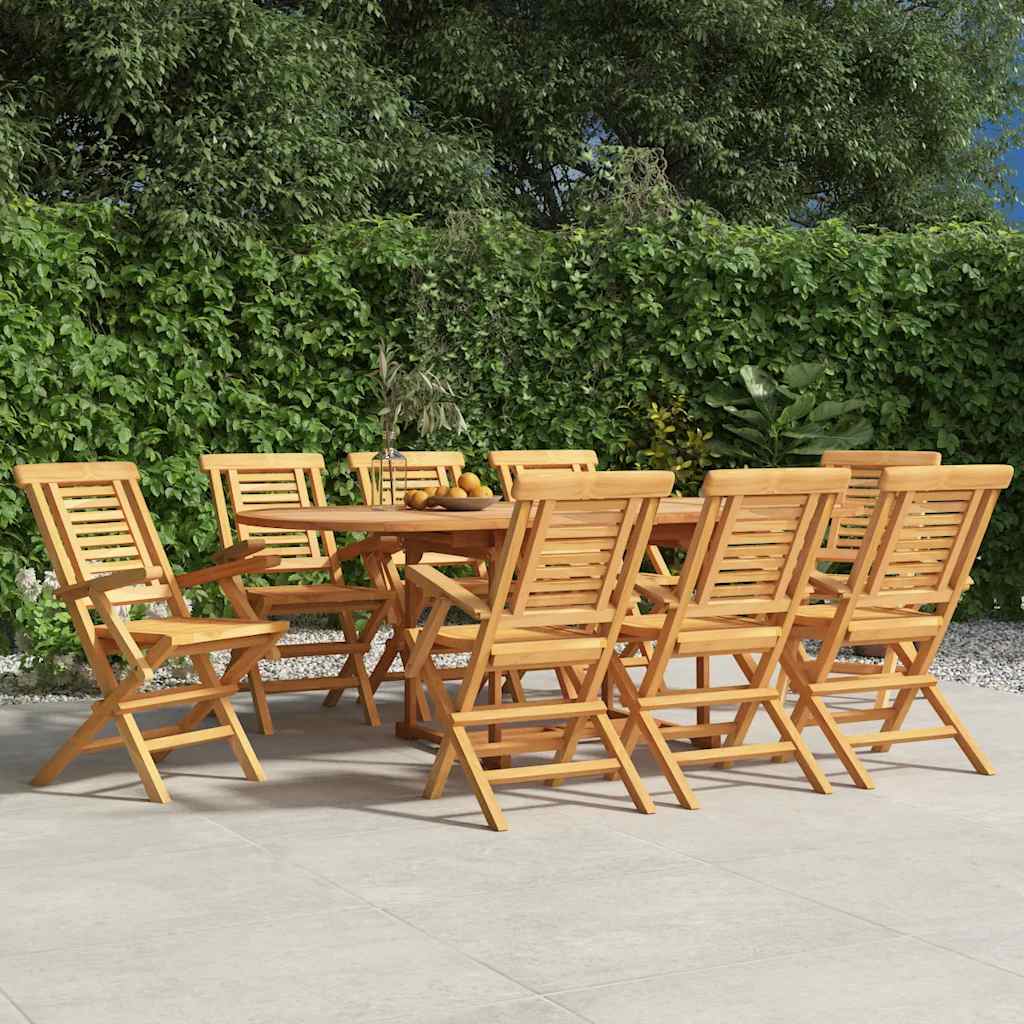 vidaXL Tuinstoelen inklapbaar 4 st 47x63x90 cm massief teakhout