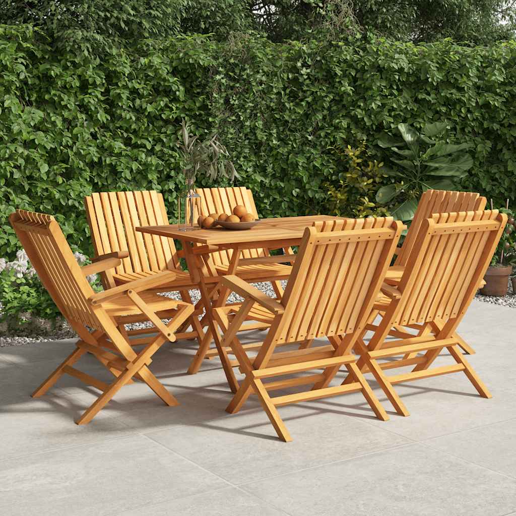 vidaXL Tuinstoelen 4 st inklapbaar 47x47x89 cm massief teakhout