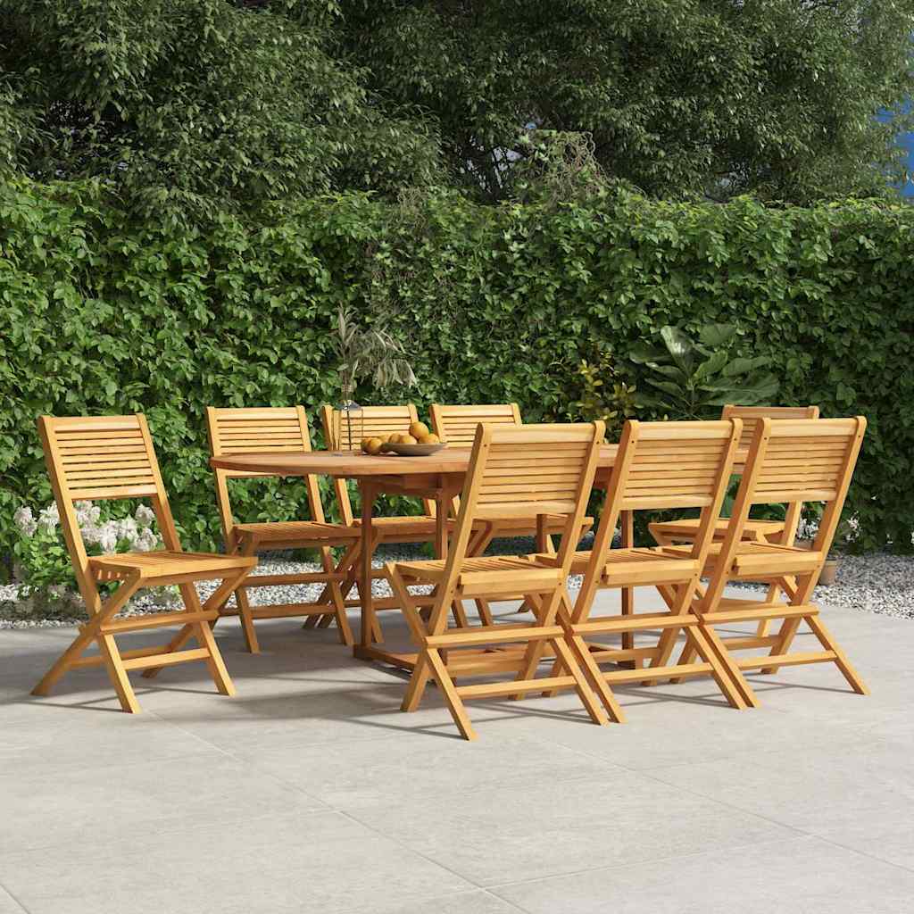 vidaXL Tuinstoelen inklapbaar 4 st 47x62x90 cm massief teakhout