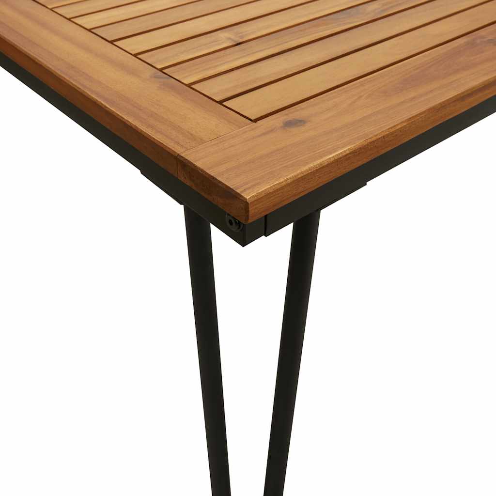 vidaXL 5-piece Garden Dining Set Solid Acacia Wood and Metal