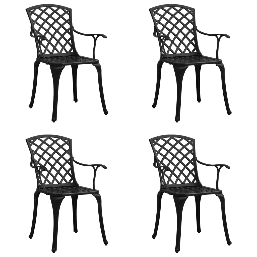 vidaXL Garden Chairs 2 pcs Cast Aluminum Bronze