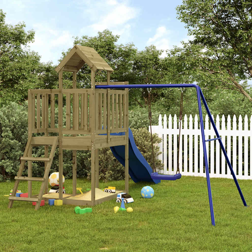 vidaXL Playhouse solid pine wood