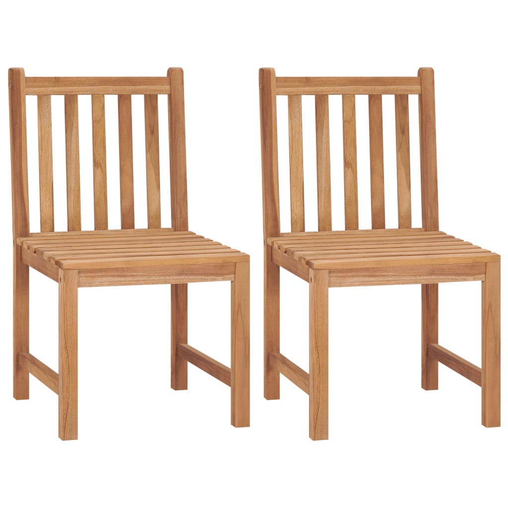 vidaXL Garden Chairs 4 pcs Solid Teak Wood