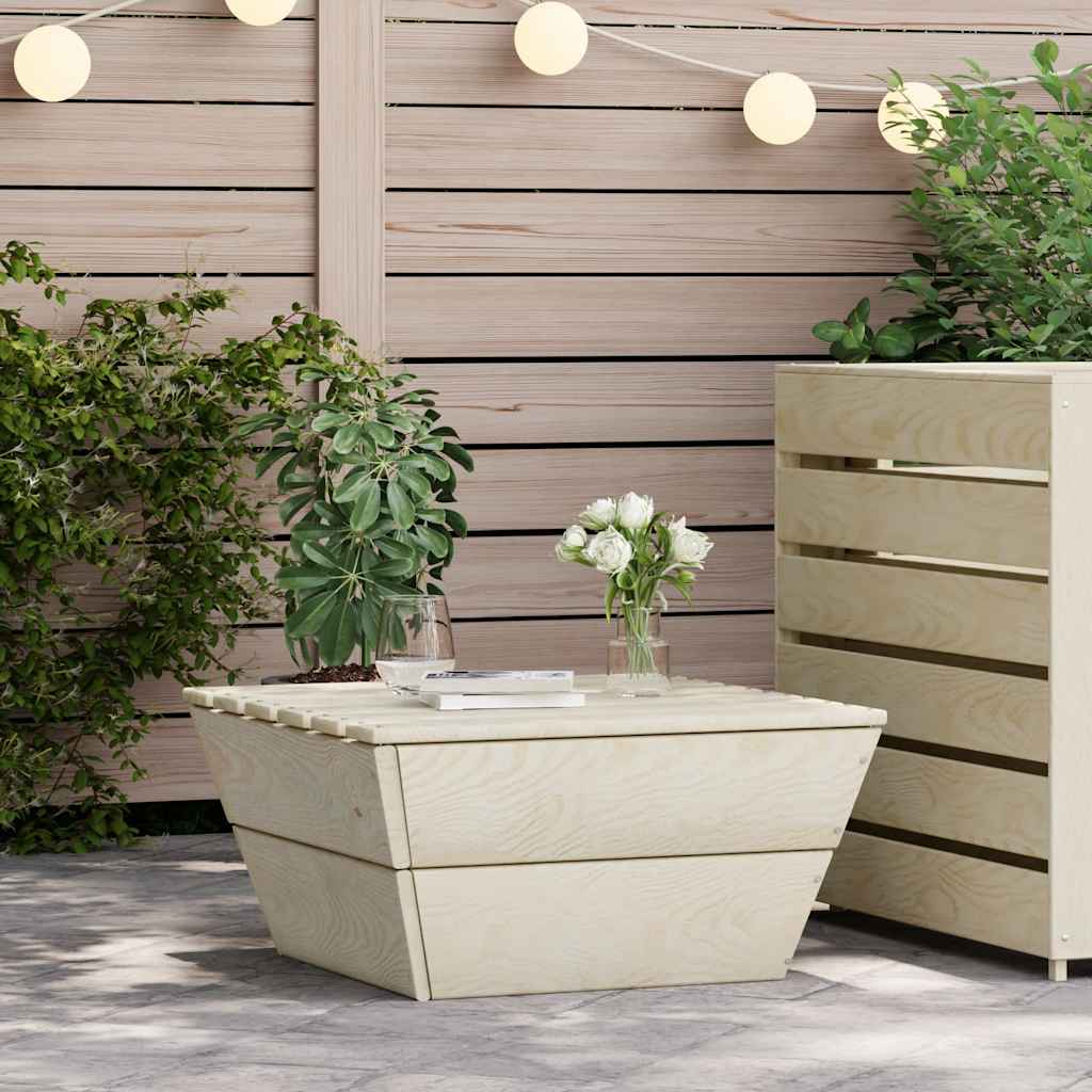 vidaXL Tuintafel 60x60x30 cm geïmpregneerd vurenhout