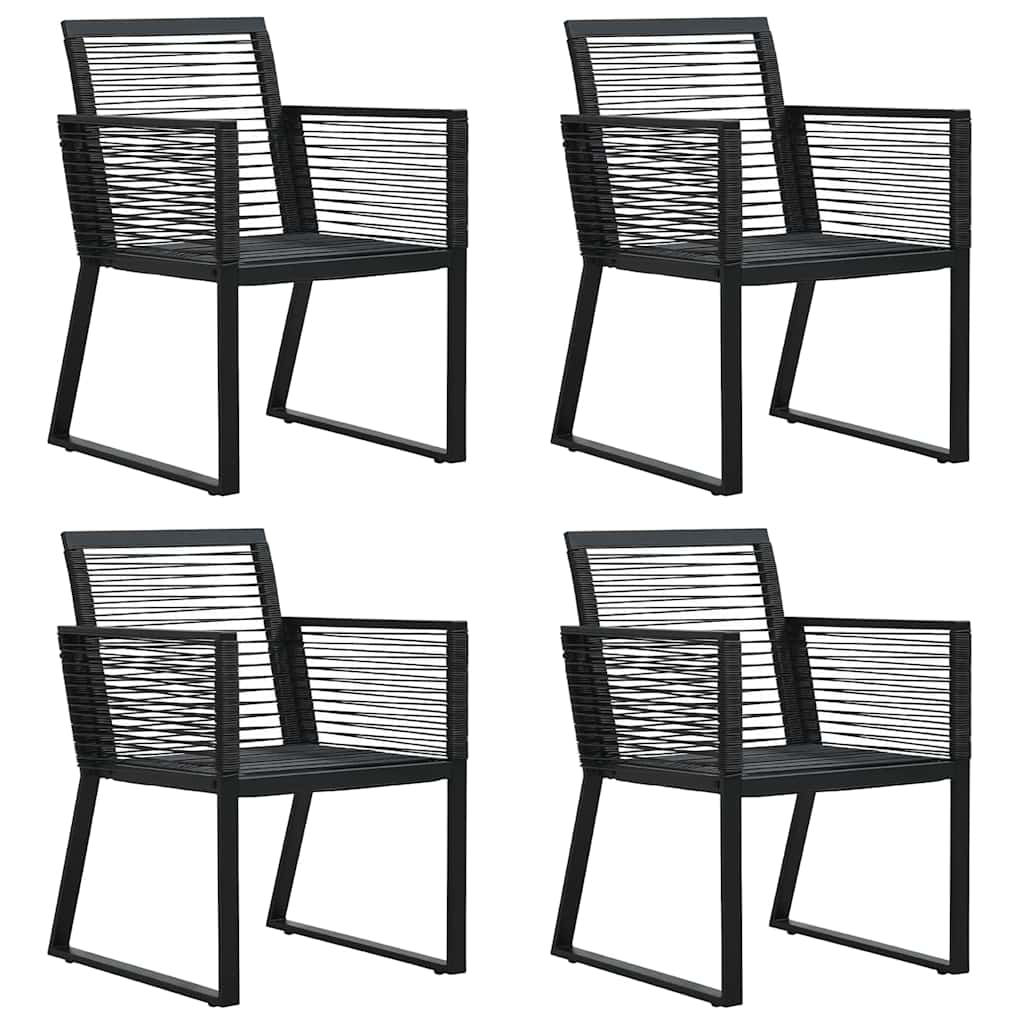 vidaXL 3-delige Tuinset zwart