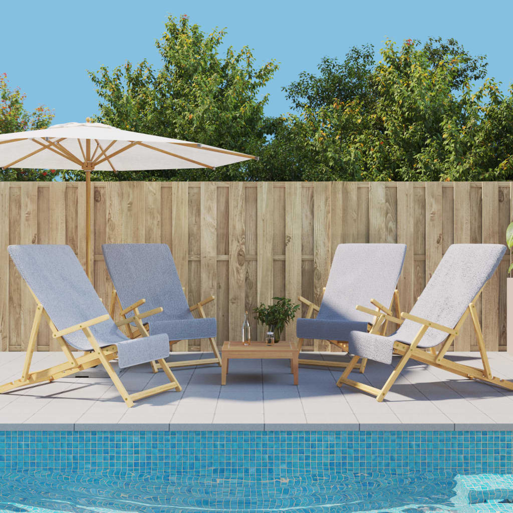 vidaXL Strandhanddoeken 4 st 400 g/m² 60x135 cm stof wit