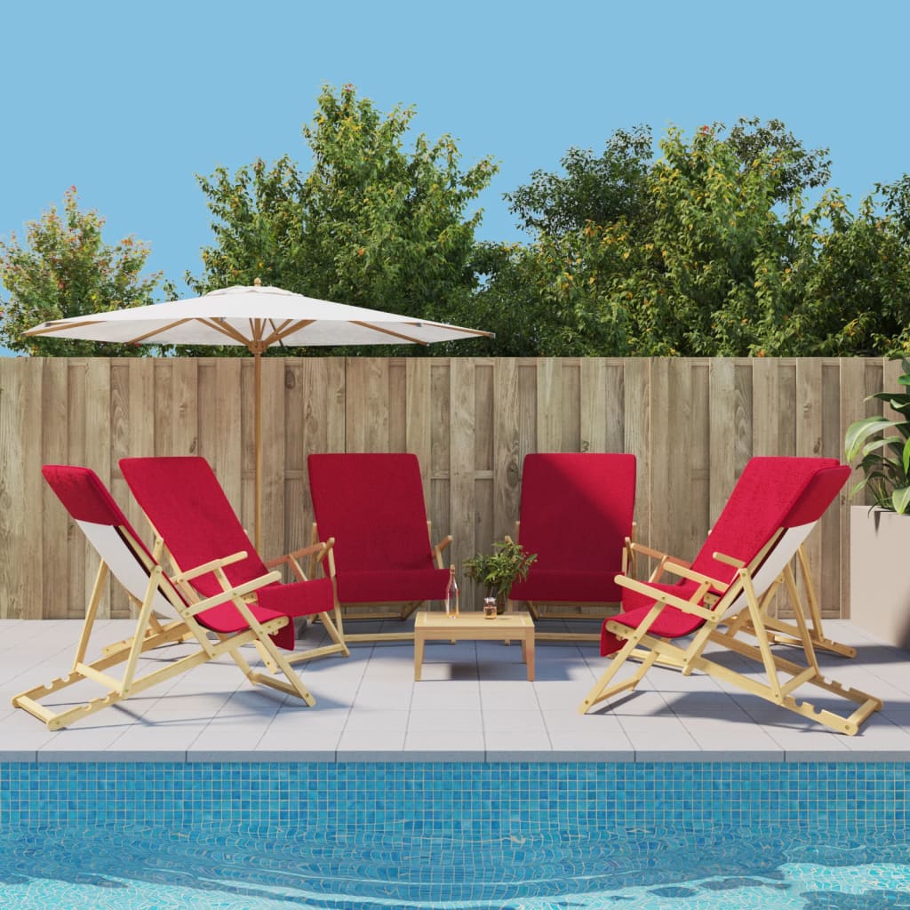 vidaXL Strandhanddoeken 4 st 400 g/m² 60x135 cm stof wit