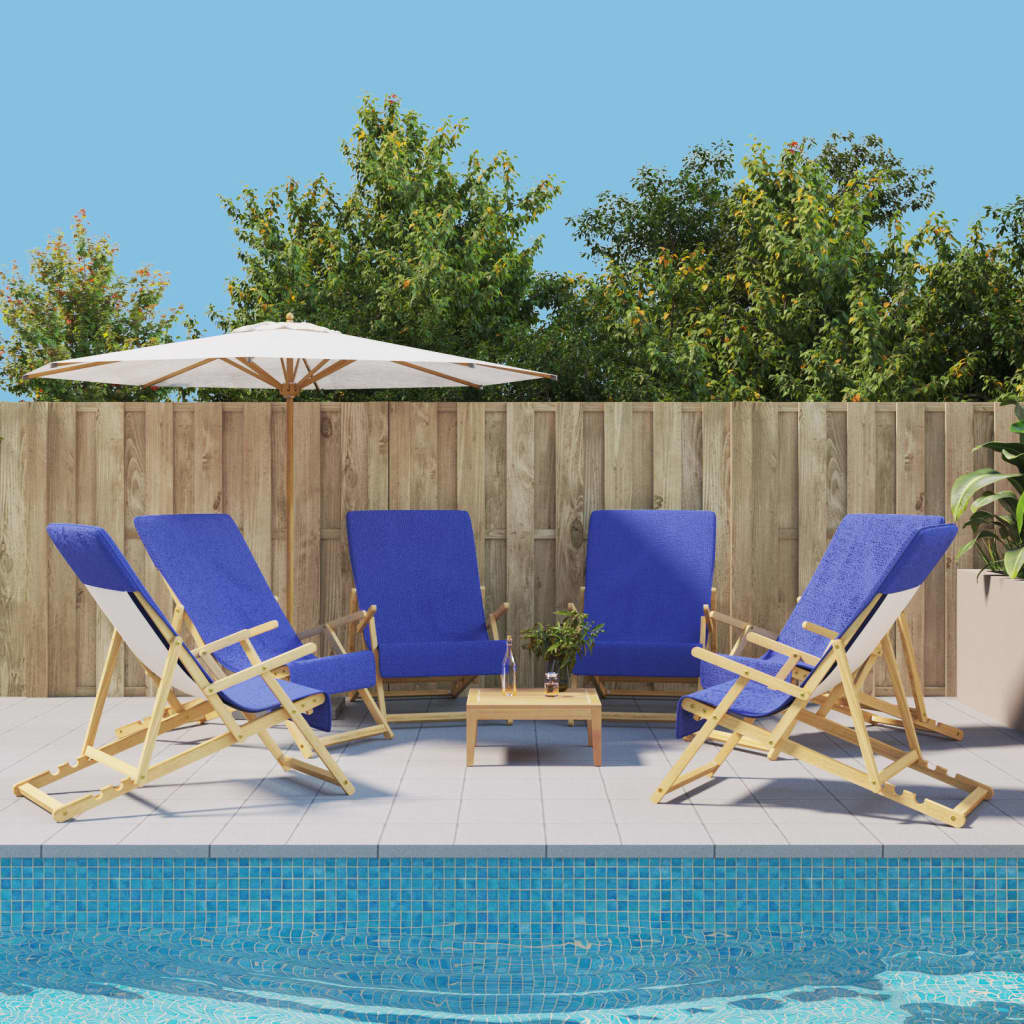 vidaXL Strandhanddoeken 4 st 400 g/m² 60x135 cm stof wit