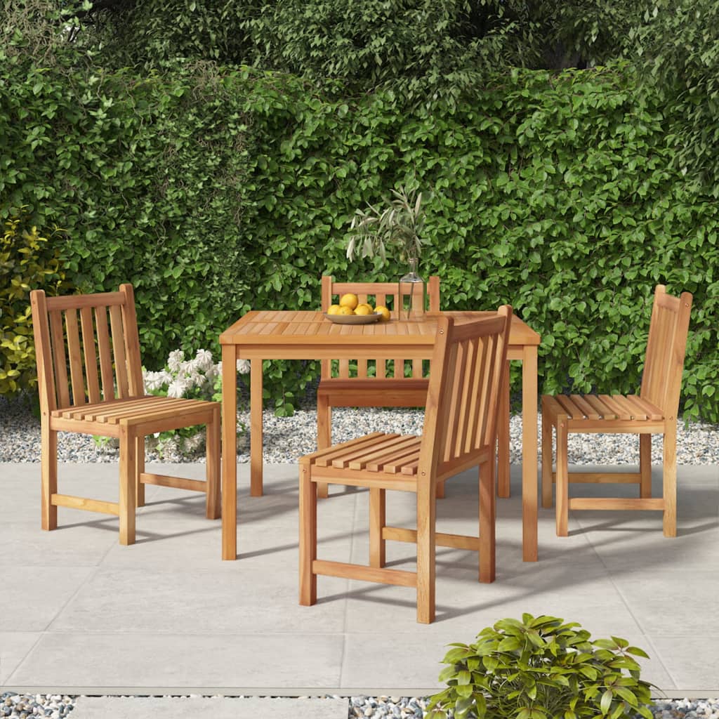 vidaXL 3-piece Garden Dining Set 80x80 cm Solid Teak Wood