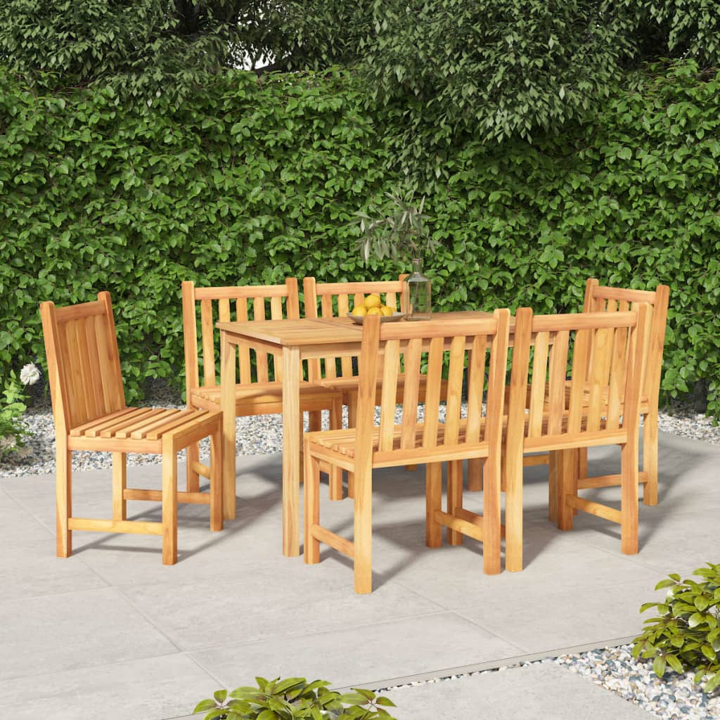 vidaXL 5-piece Garden Dining Set Solid Teak Wood
