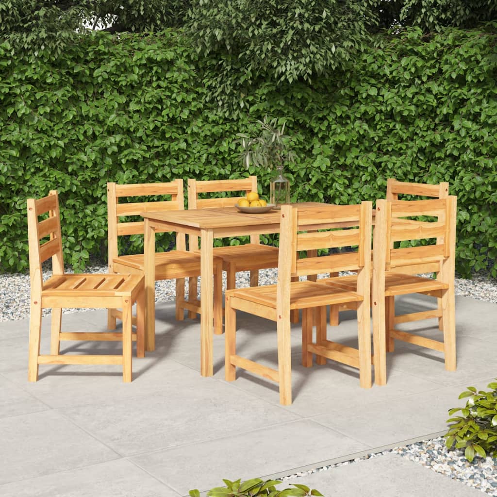 vidaXL 5-delige Tuinset massief teakhout