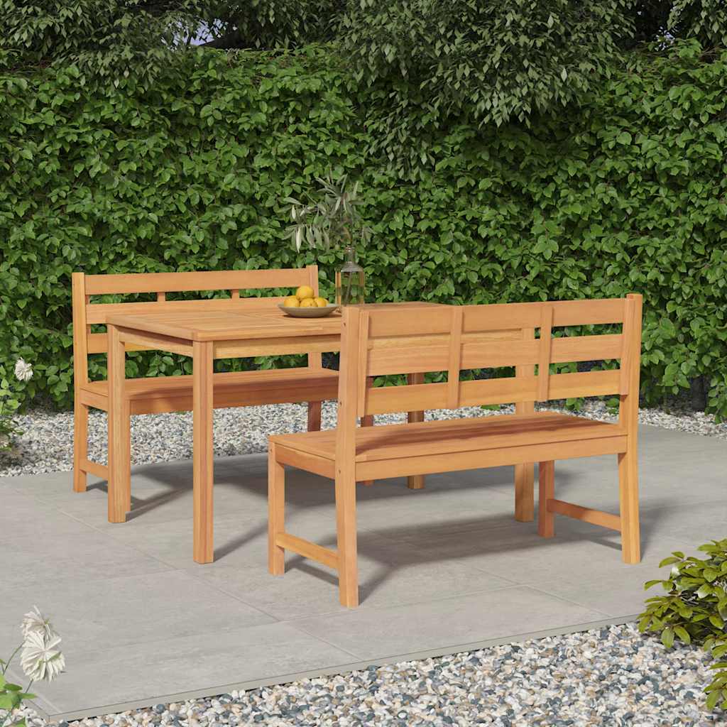 vidaXL 5-delige Tuinset massief teakhout