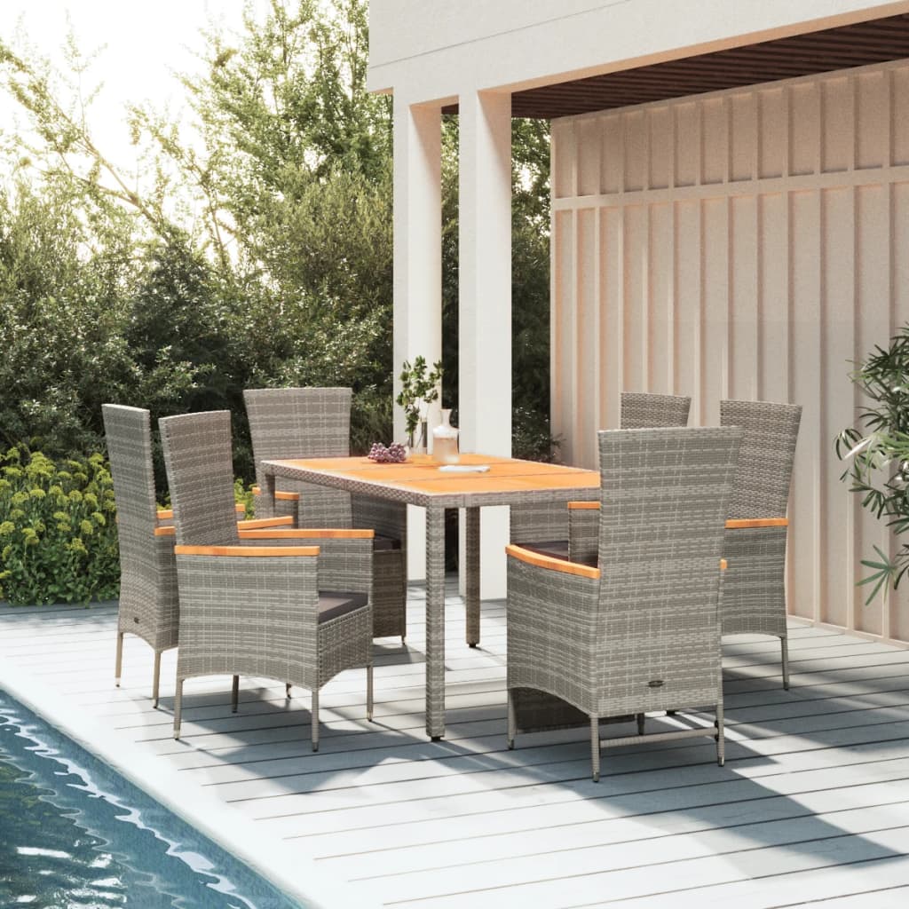 vidaXL Ensemble de jardin 3 pièces avec meubles en rotin poly