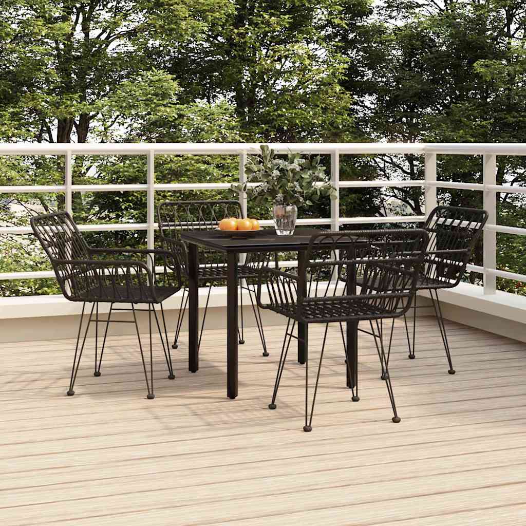 vidaXL 3-delige Tuinset poly rattan