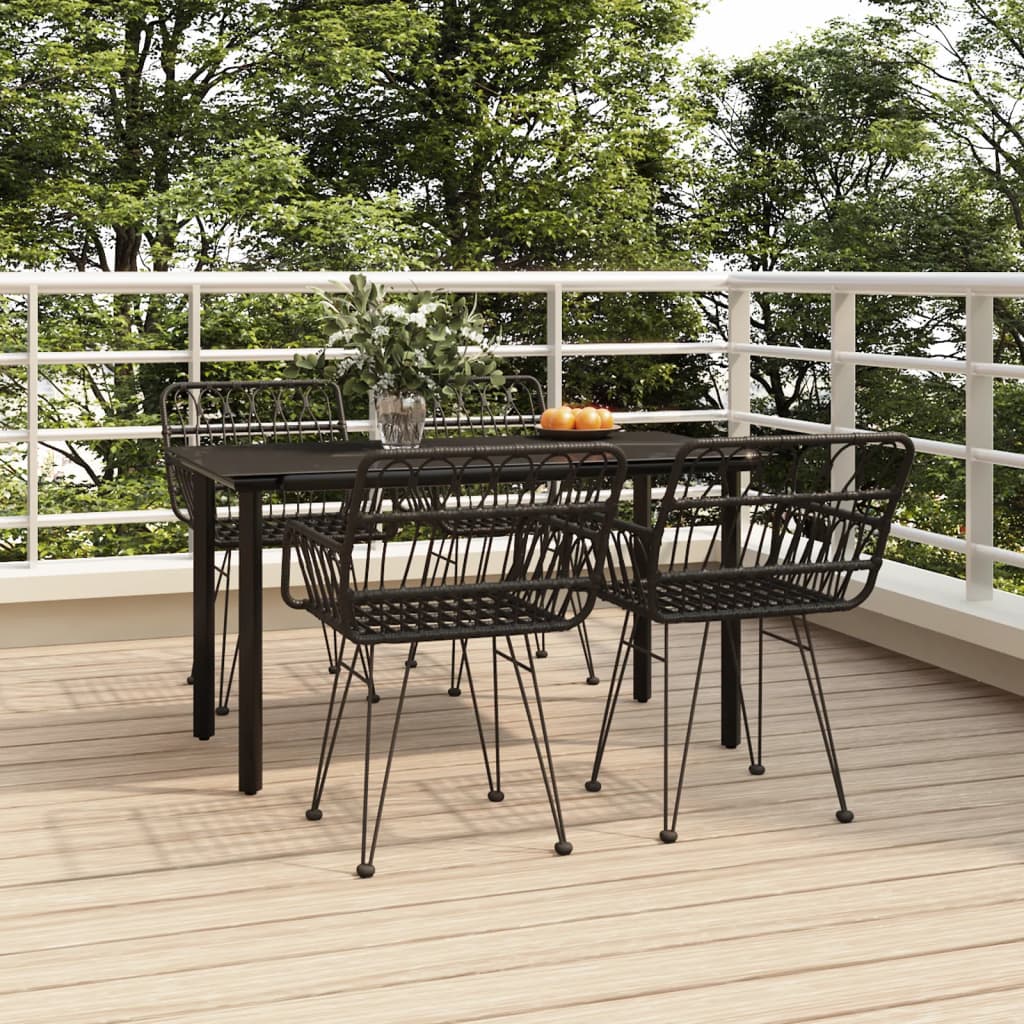vidaXL 3-delige Tuinset poly rattan