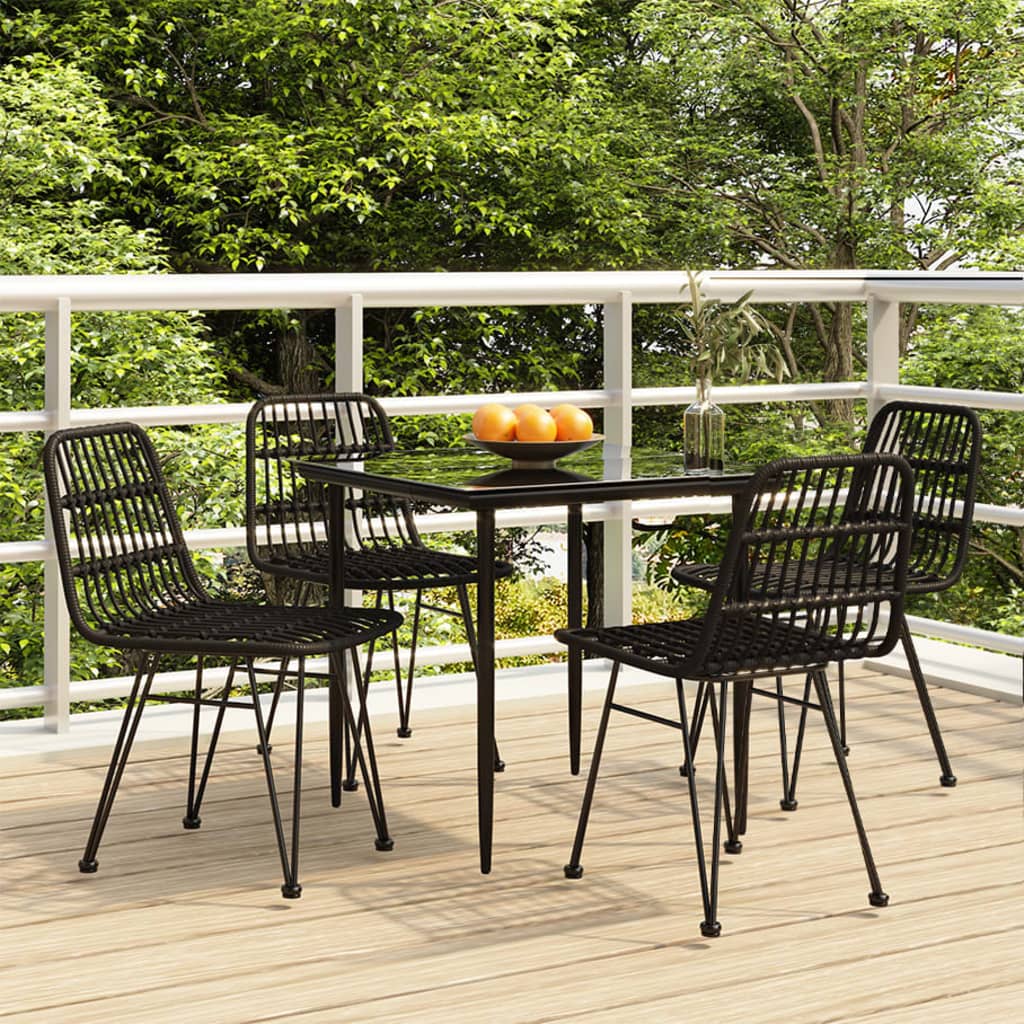 vidaXL 3-delige Tuinset poly rattan