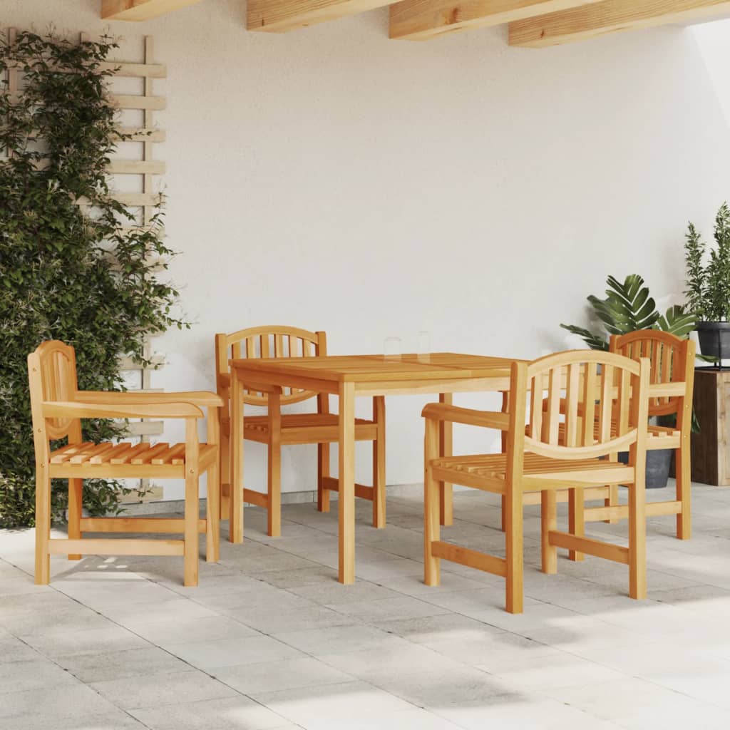 vidaXL 3-delige Tuinset massief teakhout