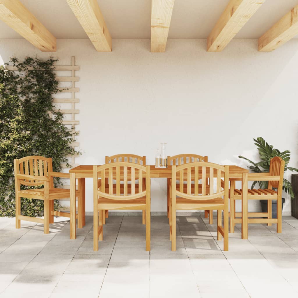 vidaXL 5-delige Tuinset massief teakhout