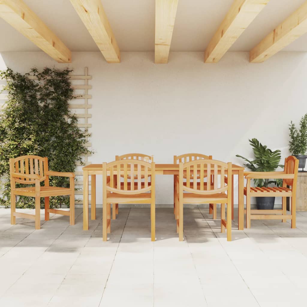 vidaXL 5-delige Tuinset massief teakhout