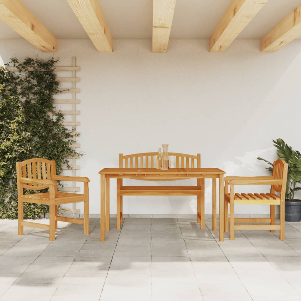vidaXL 5-delige Tuinset massief teakhout