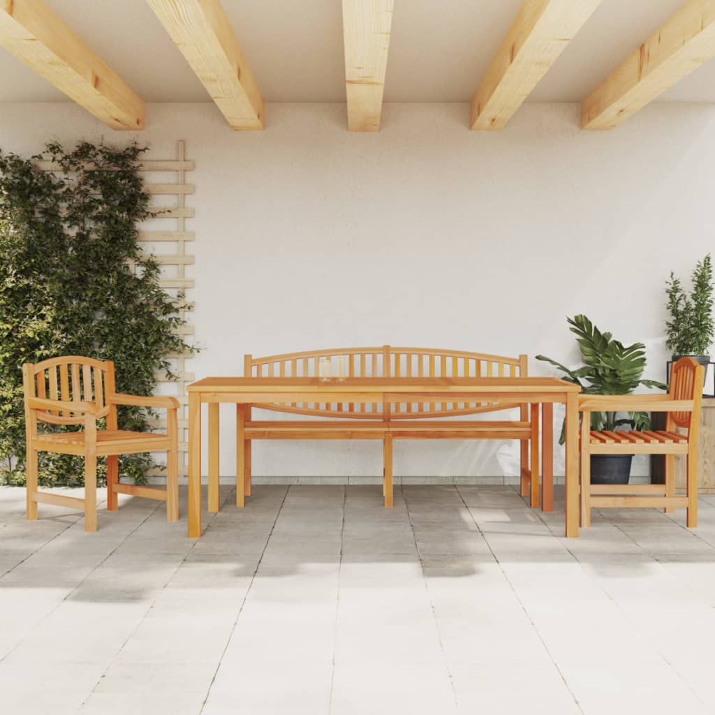 vidaXL 5-delige Tuinset massief teakhout