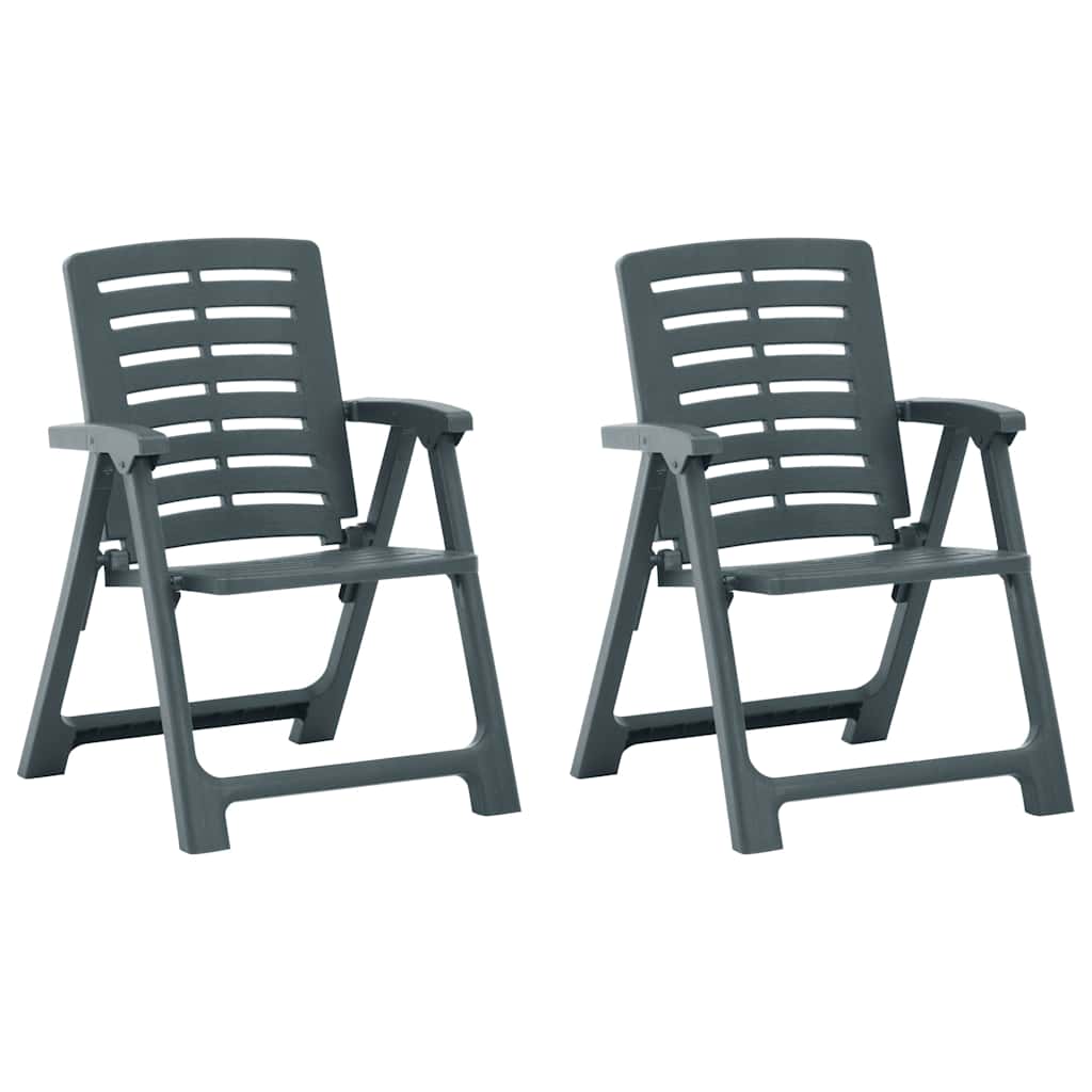 vidaXL Tuinstoelen 2 st kunststof wit