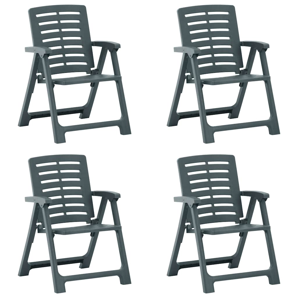 vidaXL Tuinstoelen 2 st kunststof wit