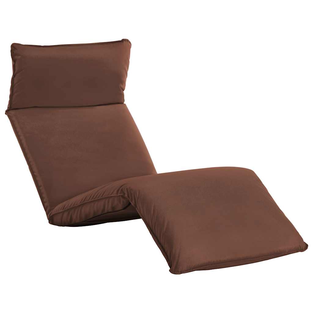 vidaXL Ligstoel inklapbaar oxford stof zwart