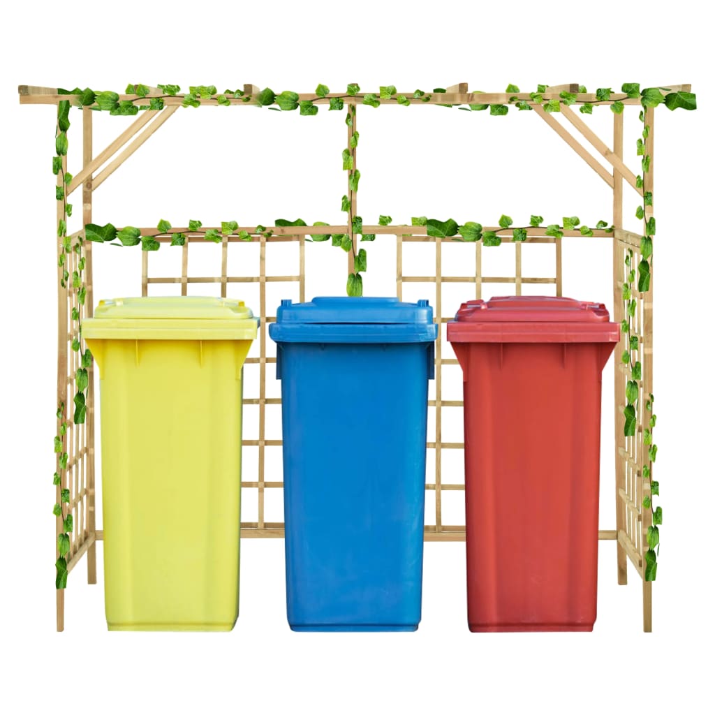 vidaXL Pergola voor 2 containers geïmpregneerd grenenhout