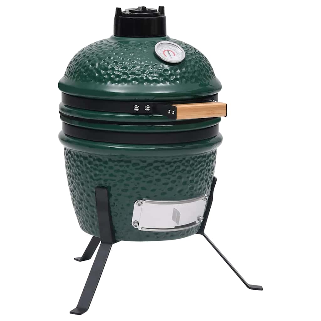 vidaXL Kamado barbecue 2-in-1 56 cm ceramic black