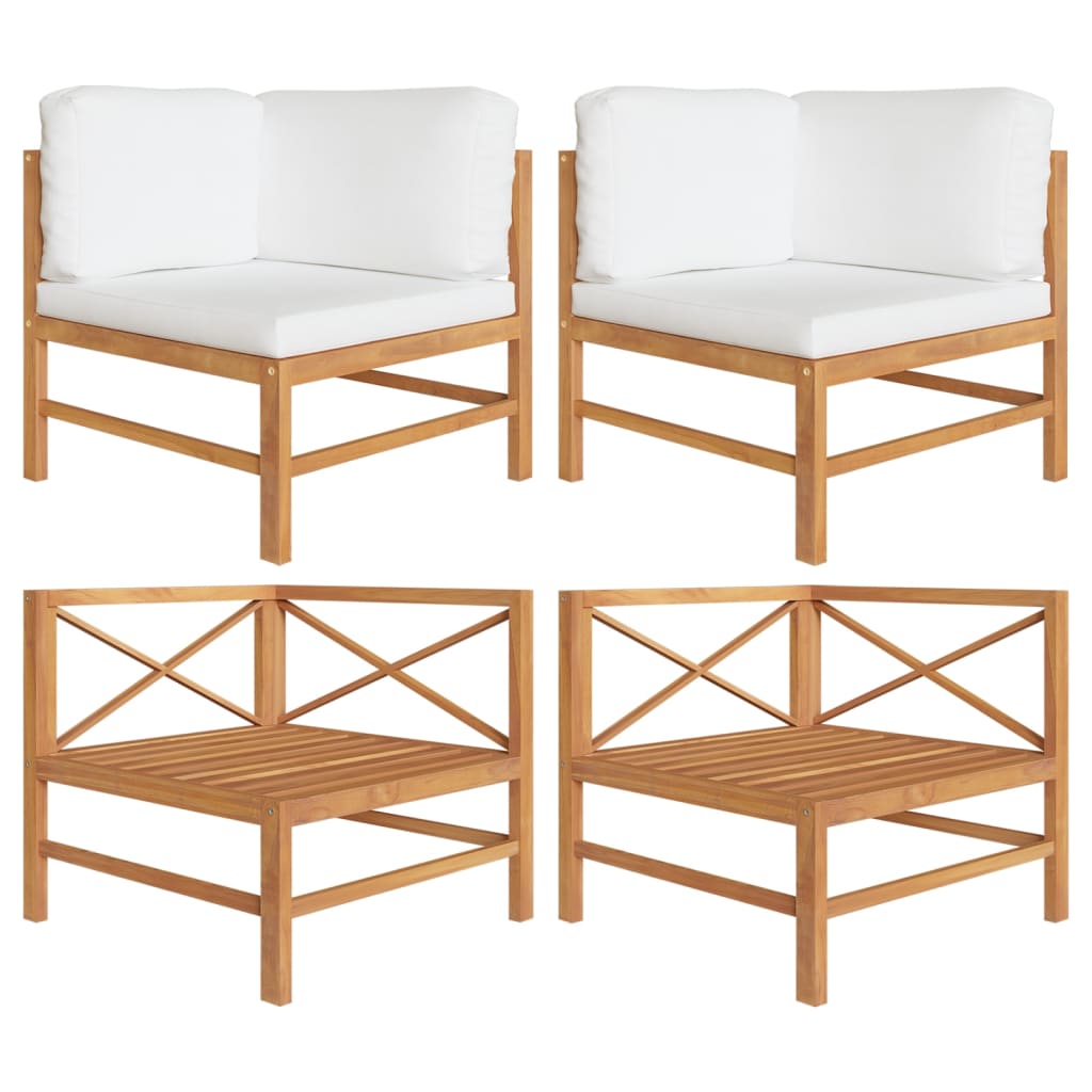 vidaXL Garden Table 63x63x30 cm Solid Teak Wood