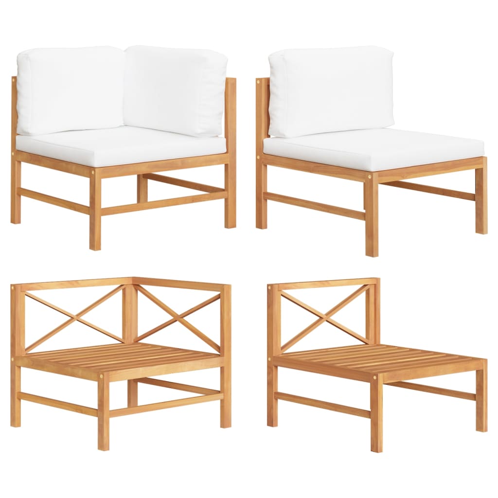 vidaXL Garden Table 63x63x30 cm Solid Teak Wood