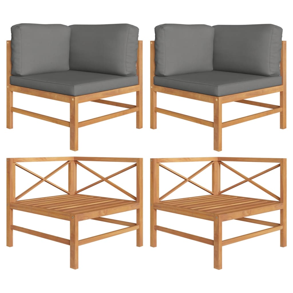 vidaXL Garden Table 63x63x30 cm Solid Teak Wood