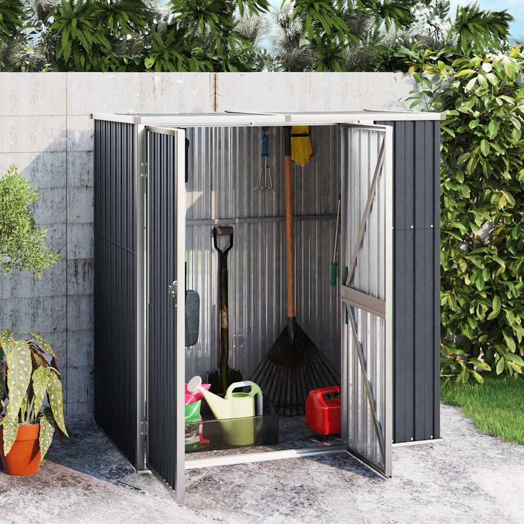 vidaXL Tuinschuur 88x89x161 cm gegalvaniseerd staal groen