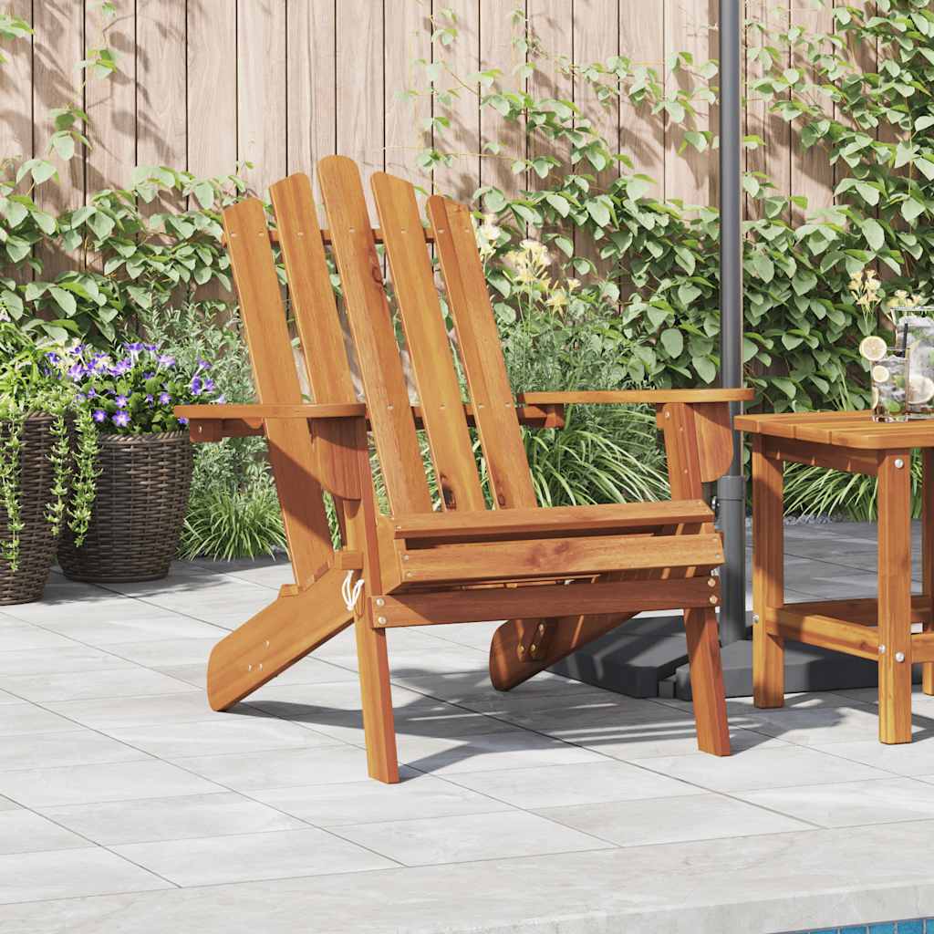 vidaXL Adirondack Garden Chairs 2 pcs Solid Acacia Wood
