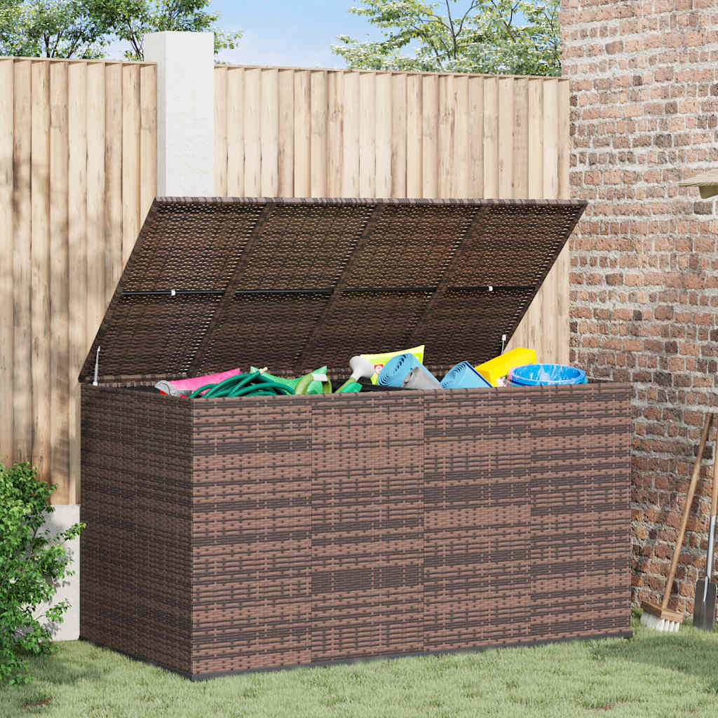 vidaXL Tuinbox 100x49x103,5 cm polyetheen rattan zwart