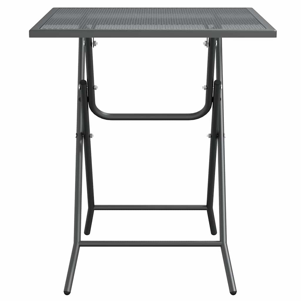vidaXL Garden Table 60x60x72 cm Mesh Anthracite