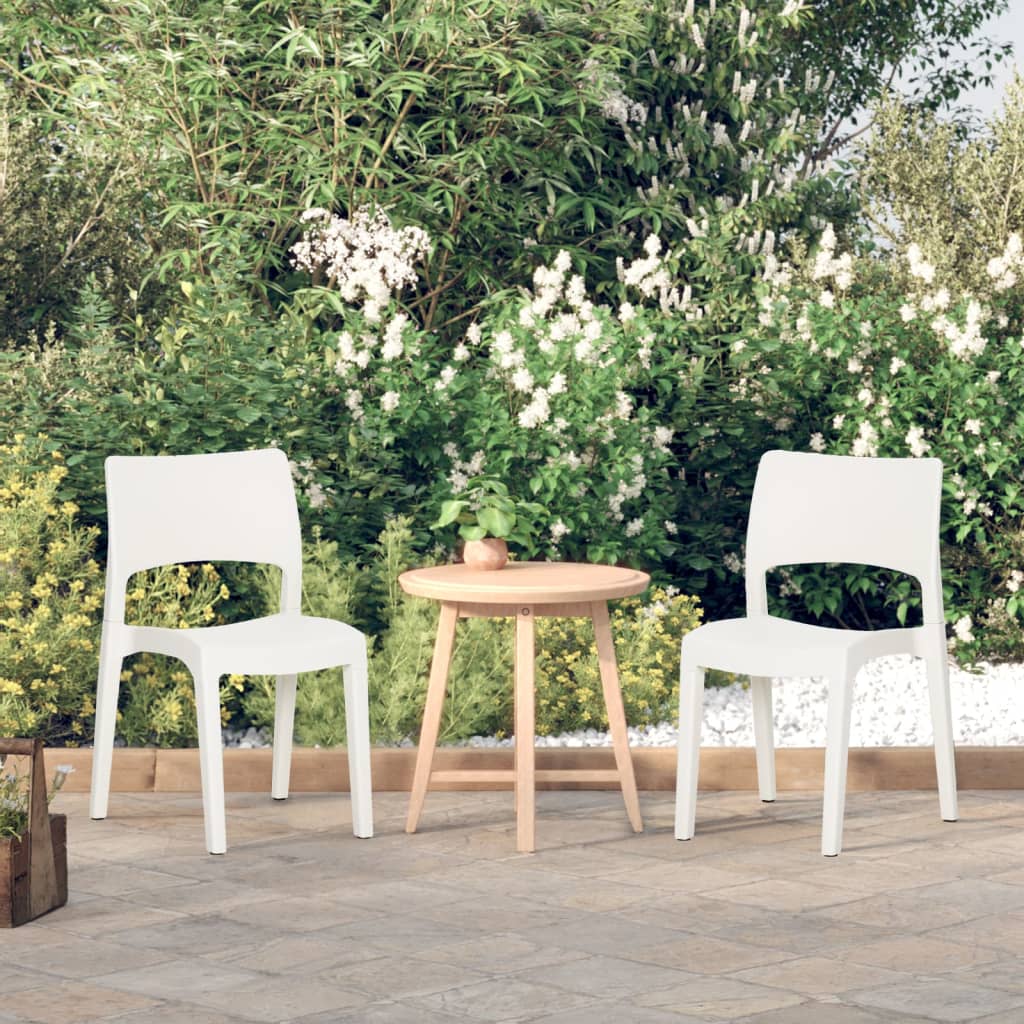 vidaXL Garden Chairs 2 pcs polypropylene anthracite
