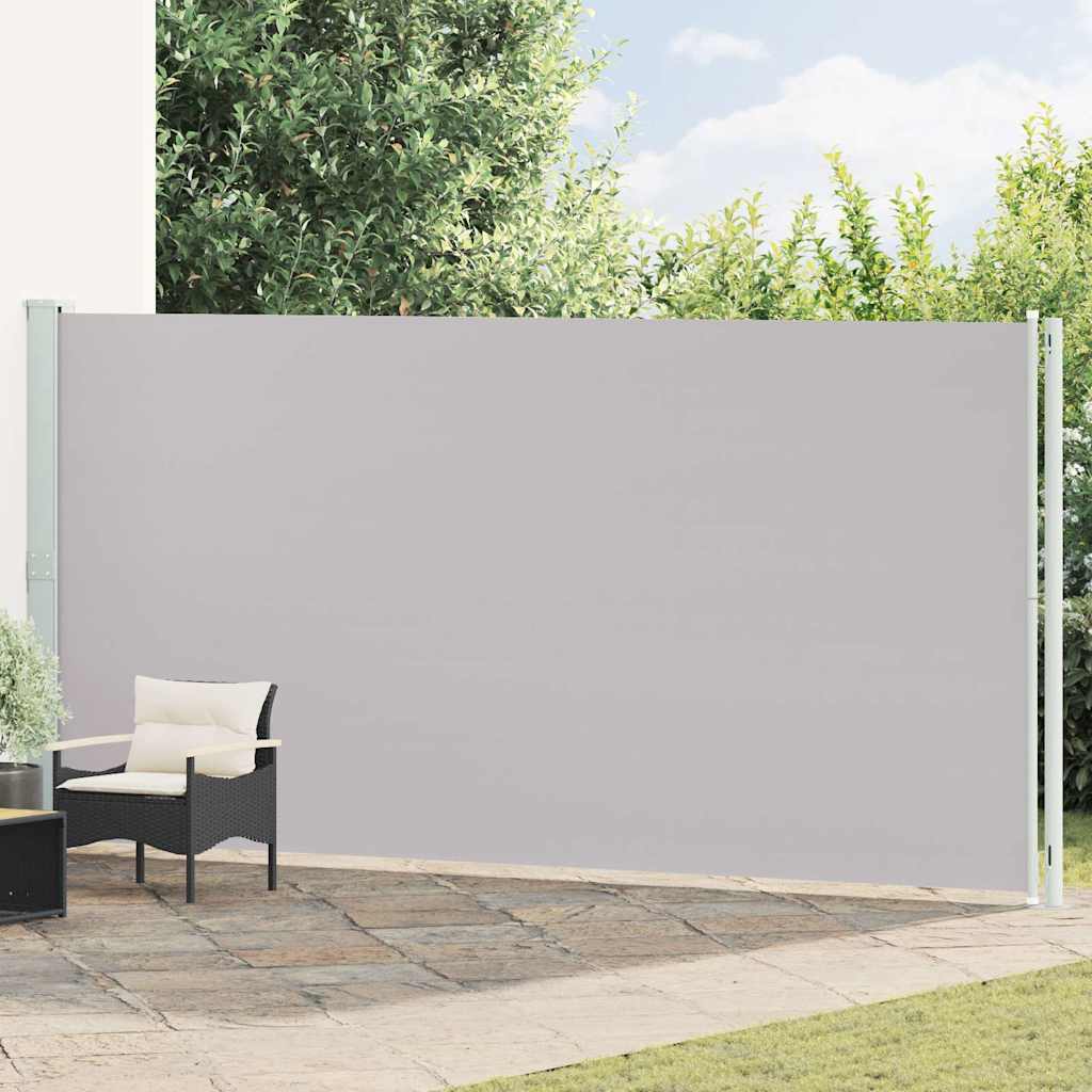 vidaXL Tuinscherm uittrekbaar 140x600 cm zwart