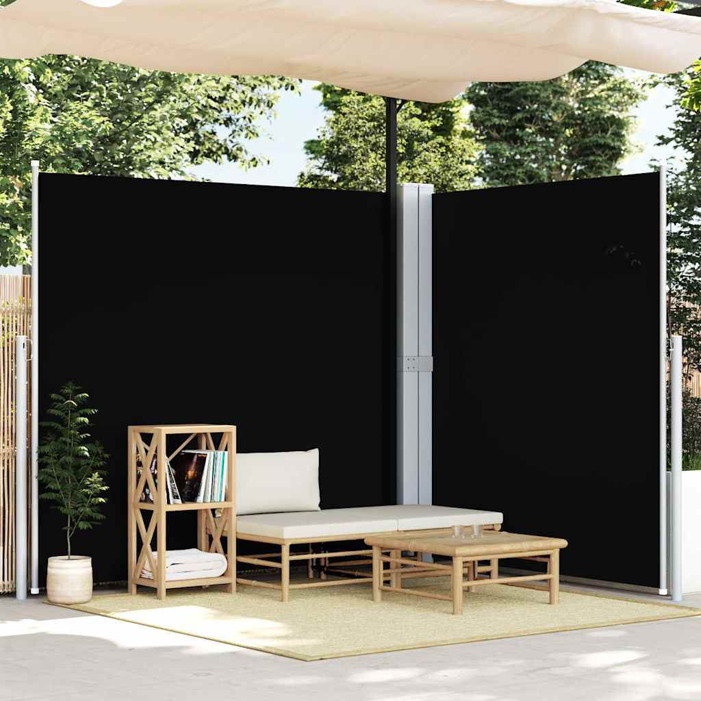 vidaXL Windscherm uittrekbaar 160x600 cm bruin