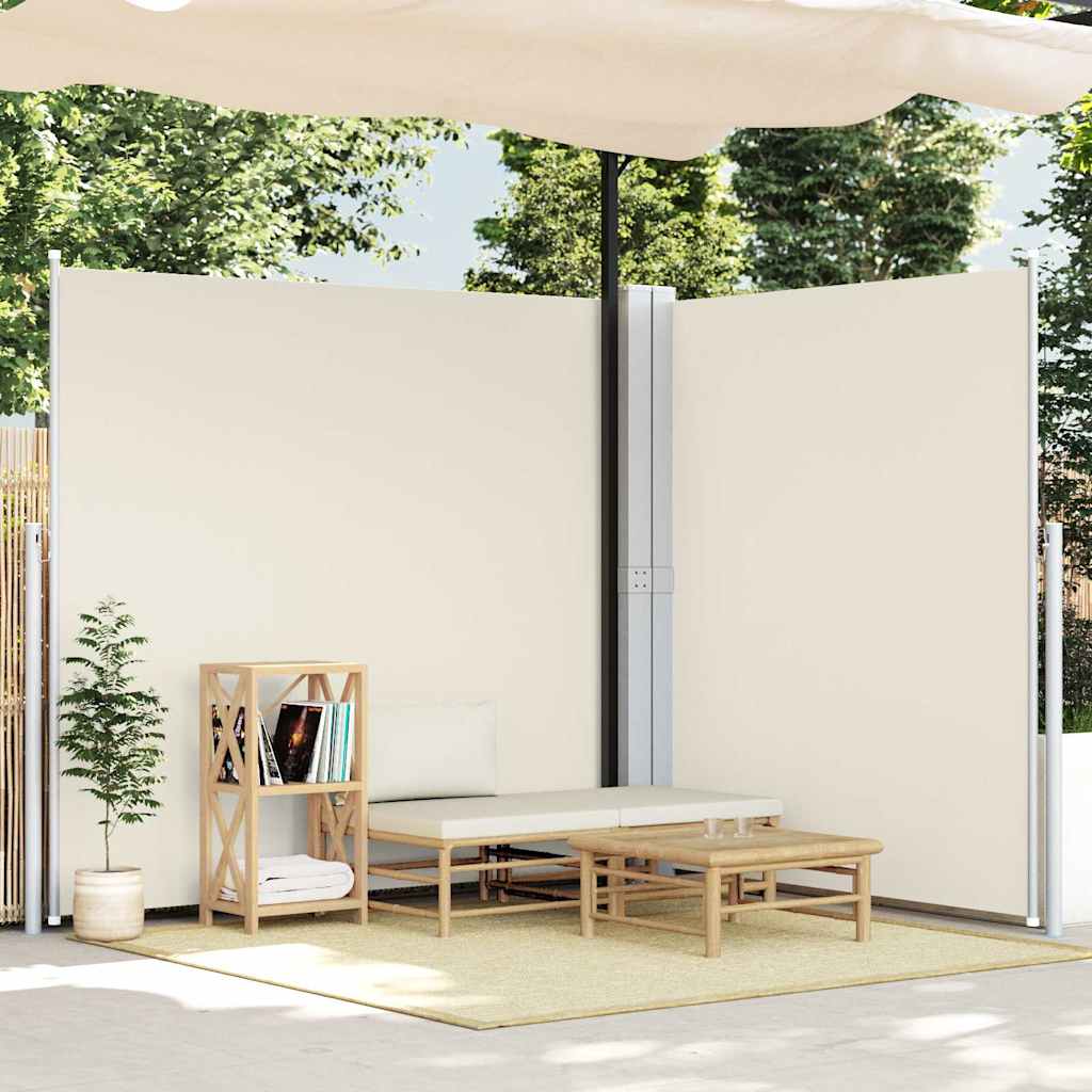vidaXL Windscherm uittrekbaar 160x600 cm bruin