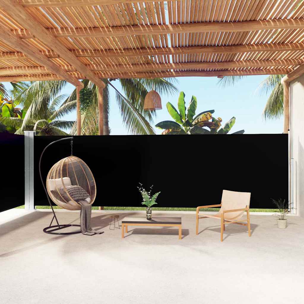 vidaXL Windscherm uittrekbaar 160x600 cm bruin