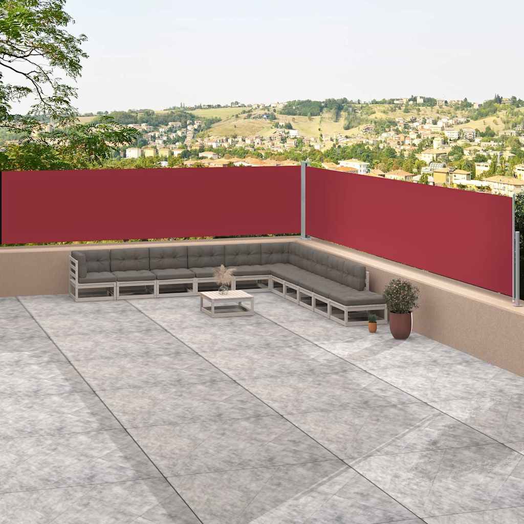 vidaXL Windscherm uittrekbaar 160x600 cm bruin