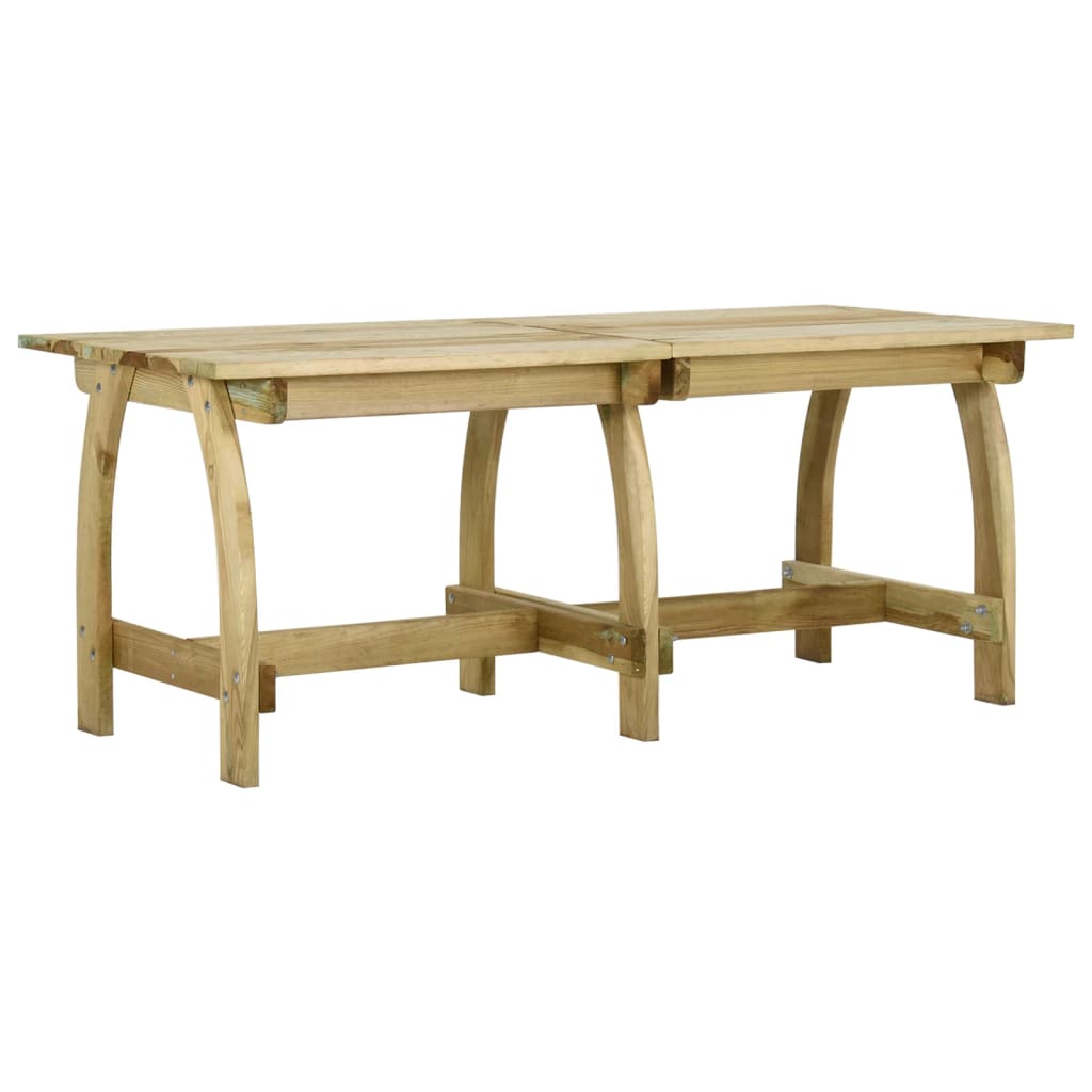 vidaXL Tuintafel 110x74x75 cm geïmpregneerd grenenhout