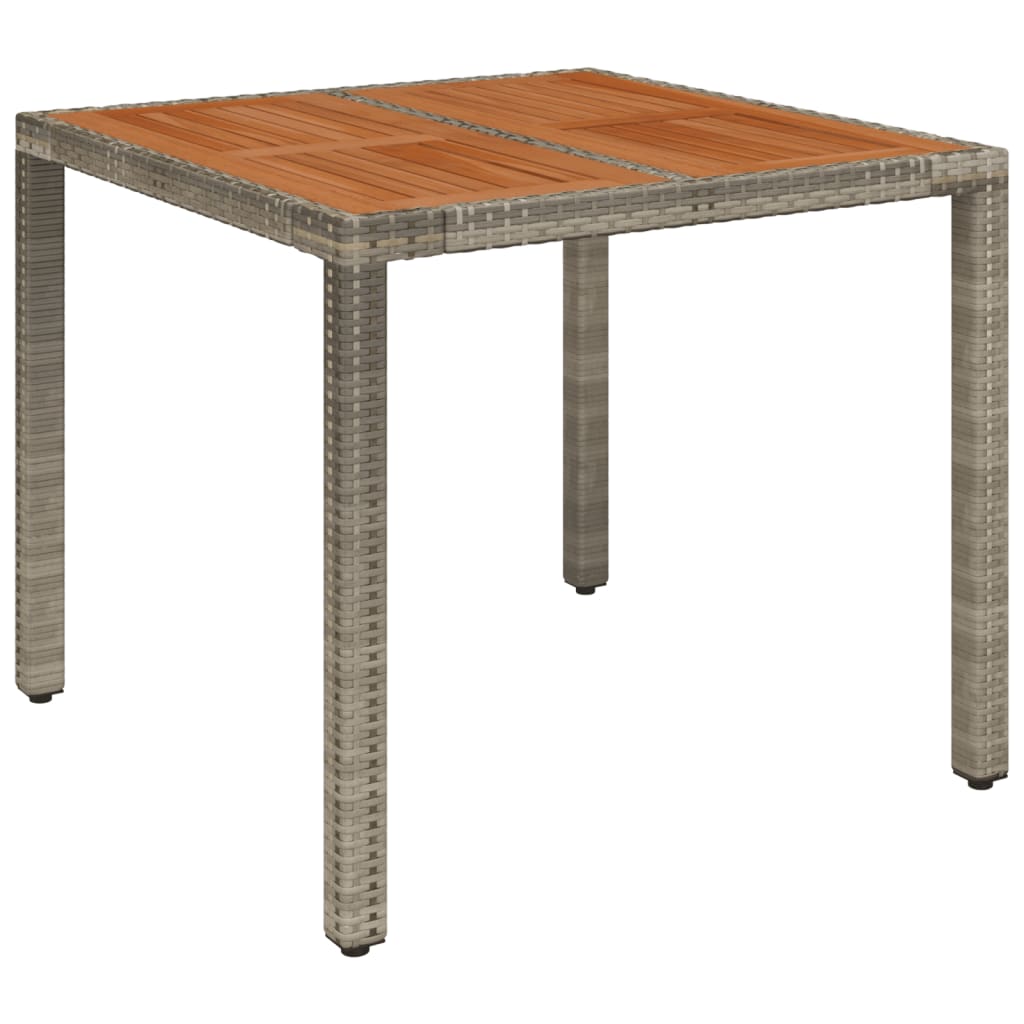 vidaXL 3-delige Tuinset met kussens poly rattan zwart