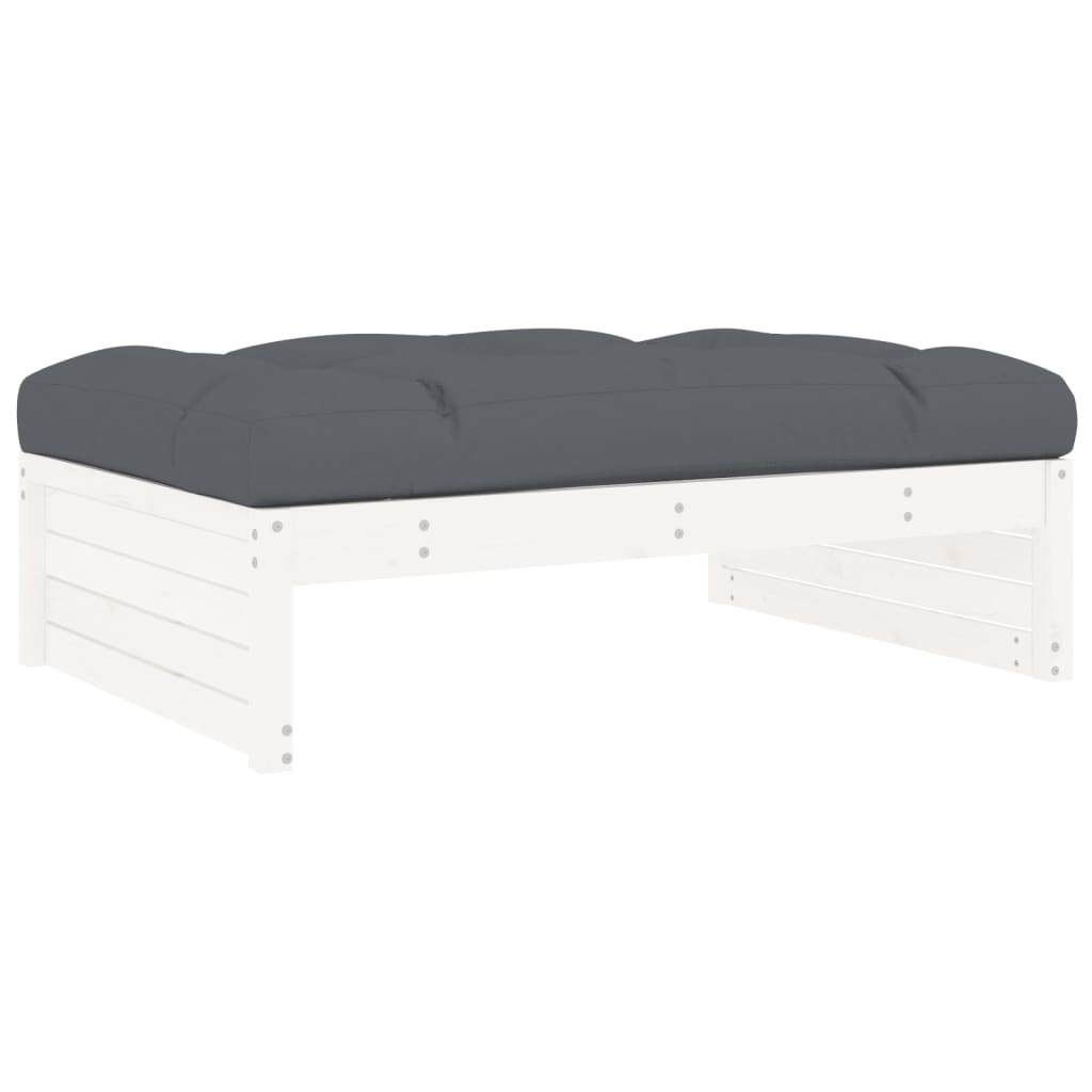 vidaXL 5-delige Loungeset met kussens massief hout