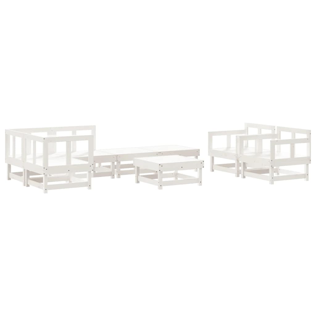 vidaXL 8-delige Loungeset massief grenenhout